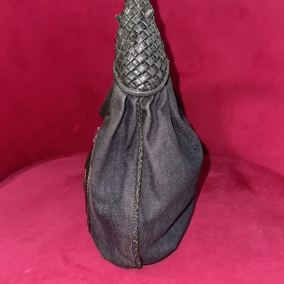 Fendi denim spy bag shoulder hobo purse - Picture 3 of 15